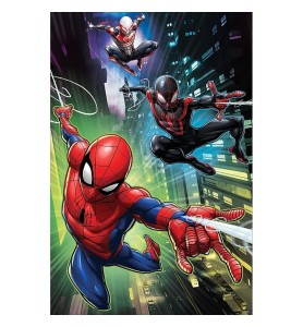 Puzzle Lenticular Prime 3d 200 Piezas Marvel Spiderman & Gwen & Miles Morales