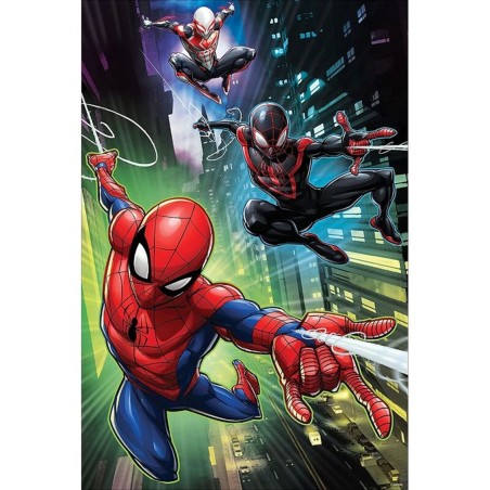 Puzzle Lenticular Prime 3d 200 Piezas Marvel Spiderman & Gwen & Miles Morales