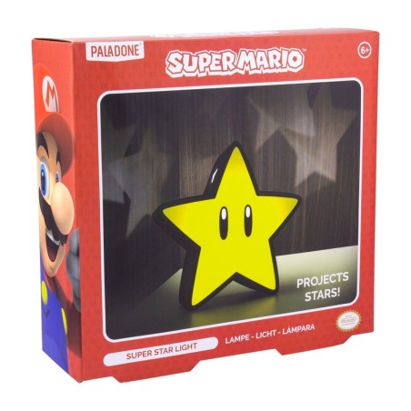 Lámpara Paladone Super Mario Super Estrella 25 Cm