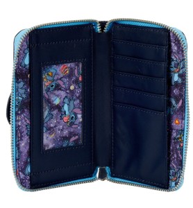 Cartera Loungefly Disney Lilo & Stitch Aventura Espacial Lilo & Stitch Zip Around Wallet