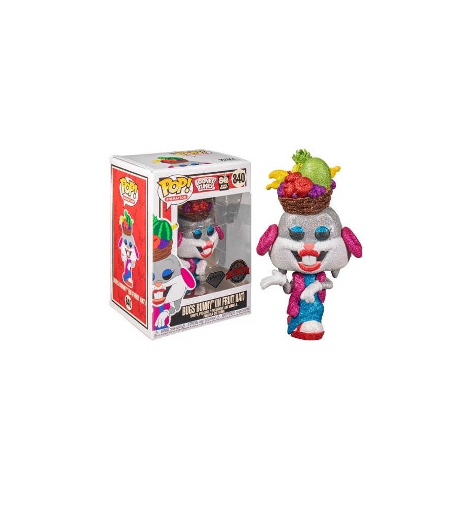 Funko Pop Looney Tunes Bugs Bunny Con Sombrero De Frutas Glitter Efecto Diamante Exclusivo Edicion Especial 51731