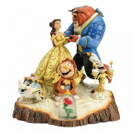 Figura Enesco Disney La Bella Y La Bestia By Heart