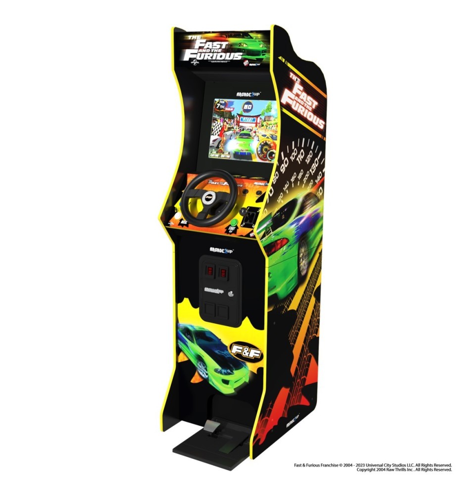 Maquina Recreativa Arcade 1 Up Deluxe Racing -  The Fast & The Furious