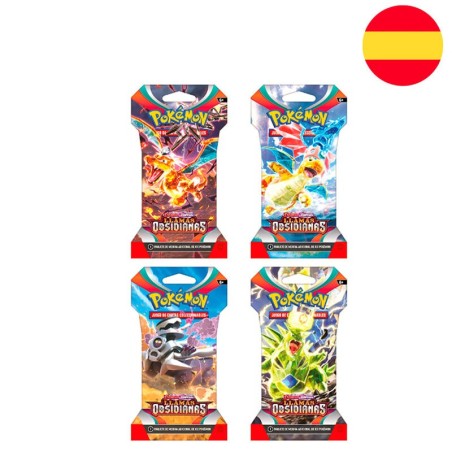 Juego De Cartas Pokémon Tcg Sobres En Blister Sv3 24 Unidades 2023 Español