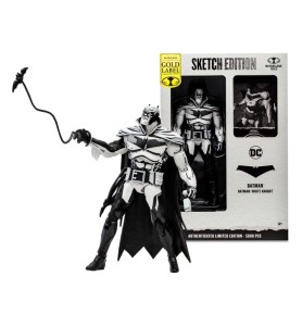 Figura Mcfarlane Toys DC Multiverse 7in -  Batman (batman: White Knight)(line Art)(gold Label)