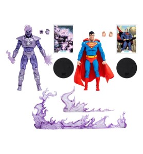 Pack 2 Figuras Mcfarflane Toys DC Collector Atomic Skull Vs Superman (gold Label)