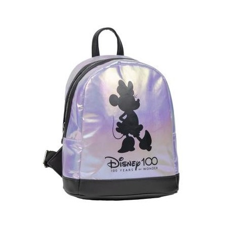 Mochila Casual Moda Iridiscente Disney 100