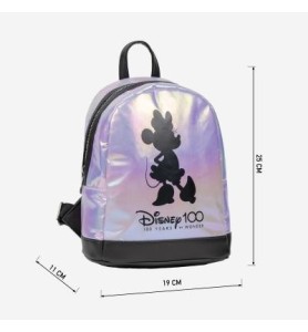 Mochila Casual Moda Iridiscente Disney 100