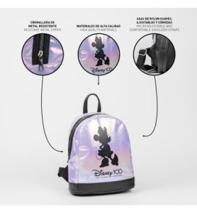 Mochila Casual Moda Iridiscente Disney 100