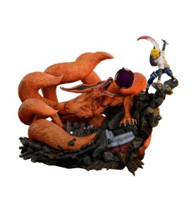 Figura Naruto Shippuden Estatua 1 - 8 Battle Of Destiny Minato Namikaze Vs Kurama