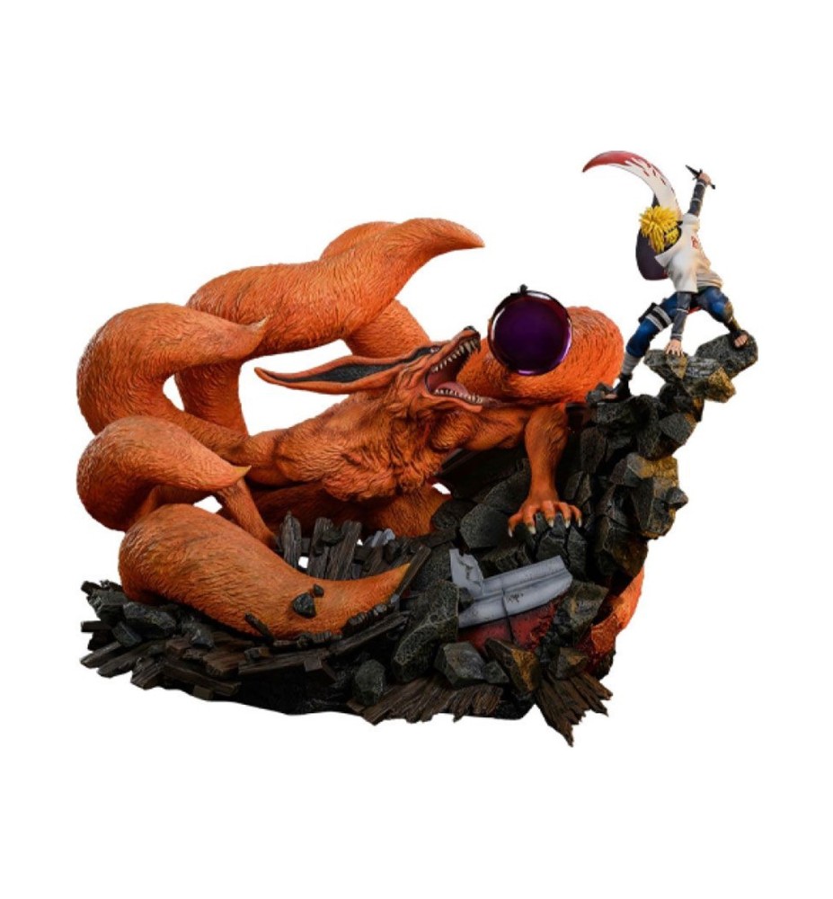 Figura Naruto Shippuden Estatua 1 - 8 Battle Of Destiny Minato Namikaze Vs Kurama