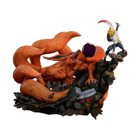 Figura Naruto Shippuden Estatua 1 - 8 Battle Of Destiny Minato Namikaze Vs Kurama