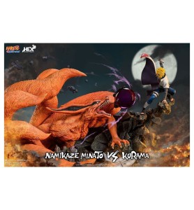 Figura Naruto Shippuden Estatua 1 - 8 Battle Of Destiny Minato Namikaze Vs Kurama