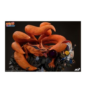 Figura Naruto Shippuden Estatua 1 - 8 Battle Of Destiny Minato Namikaze Vs Kurama