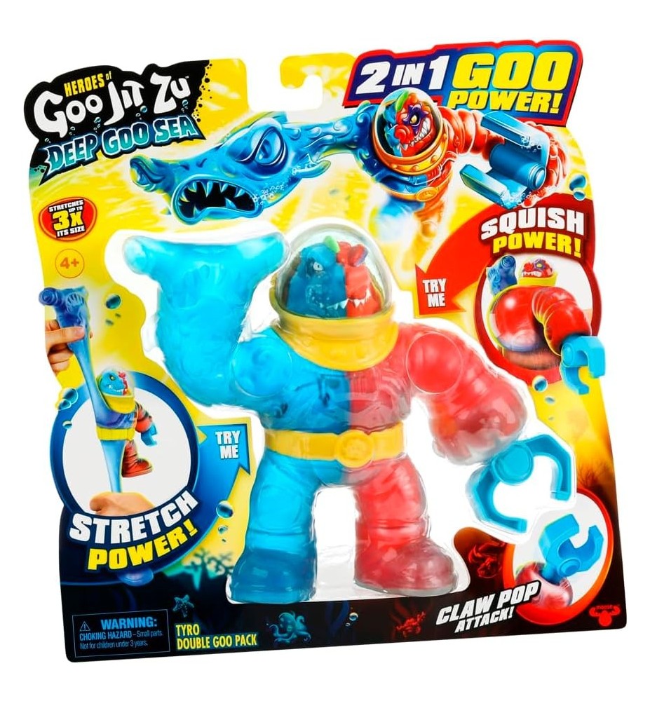 Figura Goo Jit Zu -  Pack Doble Héroe Tyro (novedad)