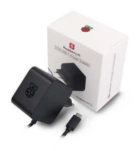 Fuente De Alimentacion Cargador Raspberry Pi 5 Usb C 27 W Color Negro