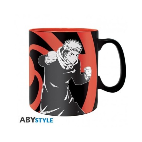 Taza Abystyle Jujutsu Kaisen Group Black & White 460 Ml