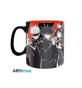 Taza Abystyle Jujutsu Kaisen Group Black & White 460 Ml