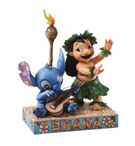 Figura Enesco Disney Lilo Y Stitch Con Guitarra Hawaiana