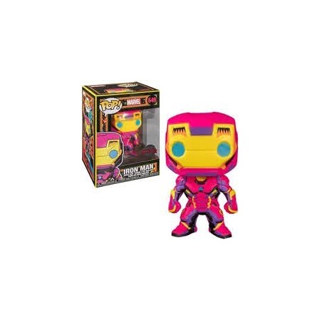 Funko Pop Marvel Black Light Ironman Multicolor 48846