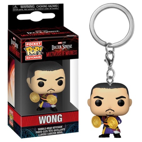 Funko Pop Keychain Llavero Doctor Strange Multiverso De La Locura Wong 60912