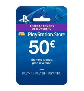 Tarjeta Prepago Monedero Sony Playstation Live Card 50 Euros