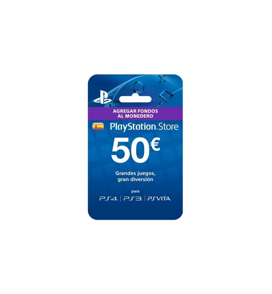 Tarjeta Prepago Monedero Sony Playstation Live Card 50 Euros