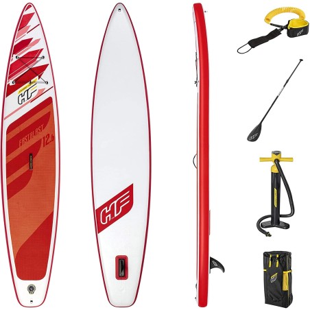 Bestway 65343 -  Tabla Paddle Surf Hinchable Fastblash Tech Set 3 -81m Con Remo - Bomba Y Bolsa