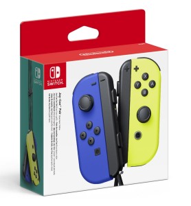 Accesorio Nintendo Switch -  Mando Joy - Con Azul -  Amarillo Neon