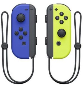 Accesorio Nintendo Switch -  Mando Joy - Con Azul -  Amarillo Neon