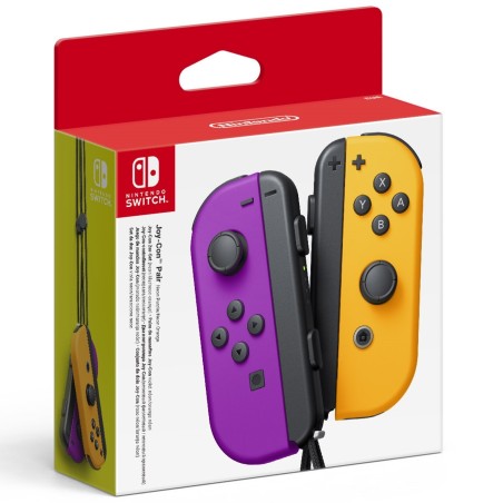 Accesorio Nintendo Switch -  Mando Joy - Con Morado Neon -  Naranja