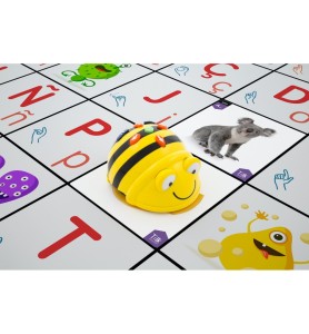 Tapete Blanco Tilk Bee - Bot + Fichas + Tarjetas Para Tapete Infantil