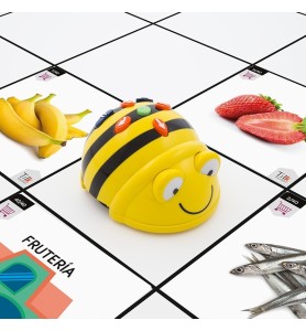 Tapete Blanco Bee - Bot + Tarjetas Para Tapete Infantil