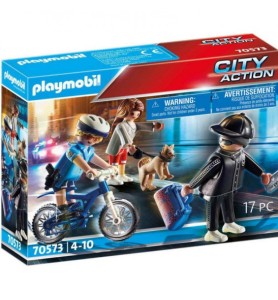 Playmobil Ciudad Bici Policial Persecucion Del Carterista