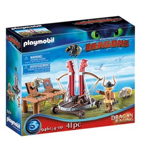 Playmobil Como Entrenar A Tu Dragon Bocon Con Lanzadera De Ovejas