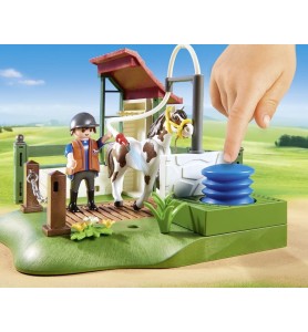 Playmobil Set De Limpieza Para Caballos