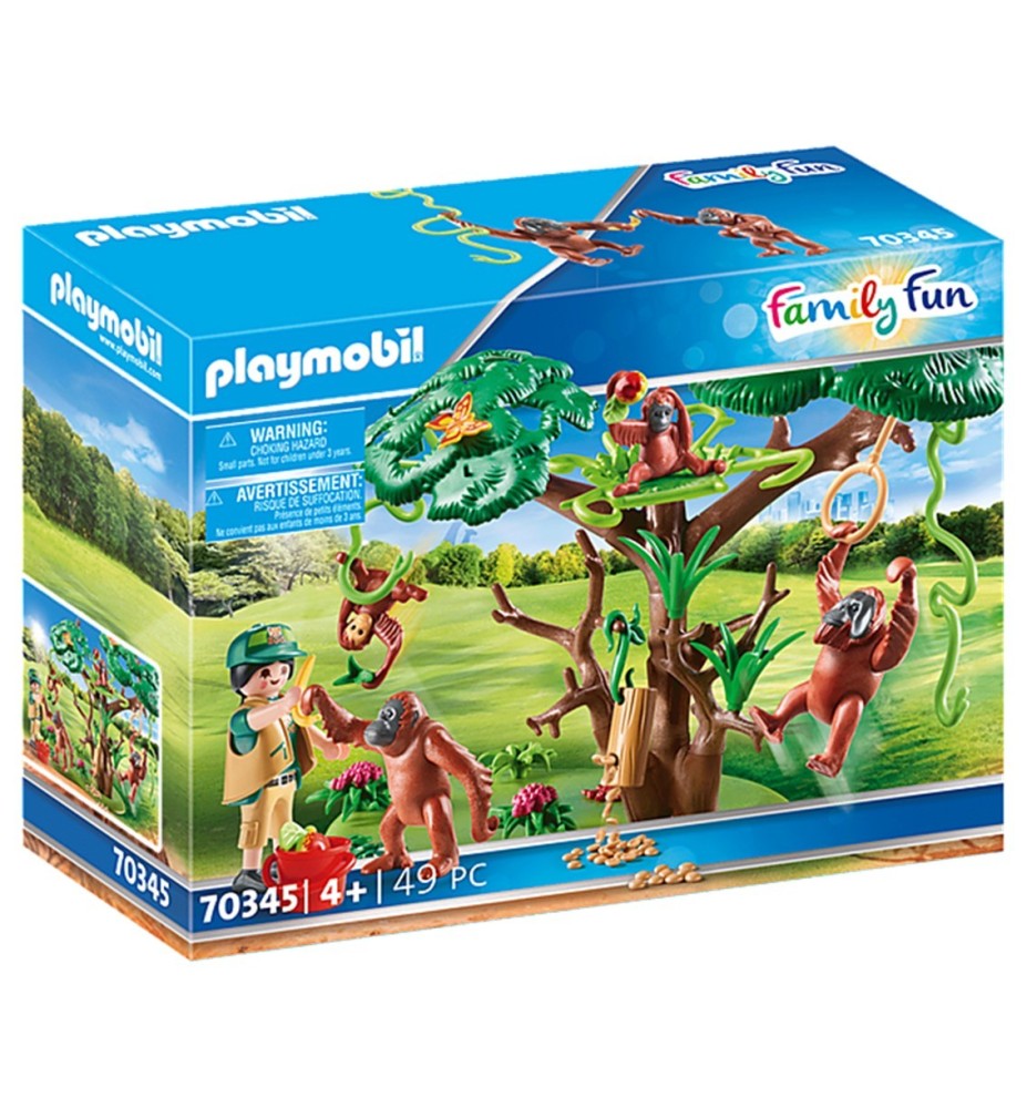 Playmobil Orangutanes Con Arbol