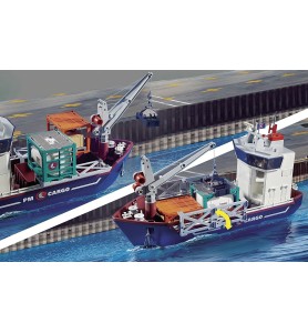 Playmobil Gran Portacontenedor Con Barco Aduanero