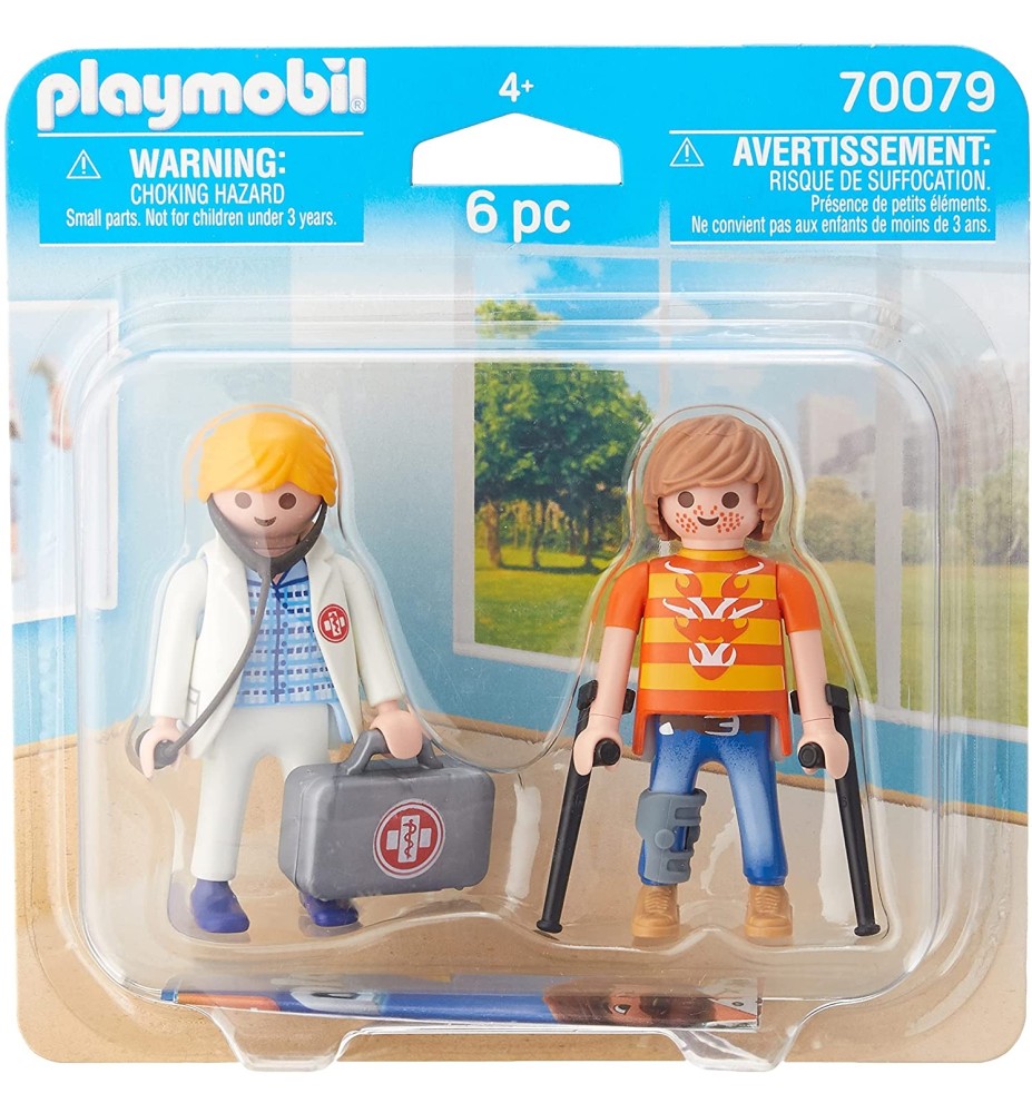 Playmobil Duo Pack Doctora Y Paciente