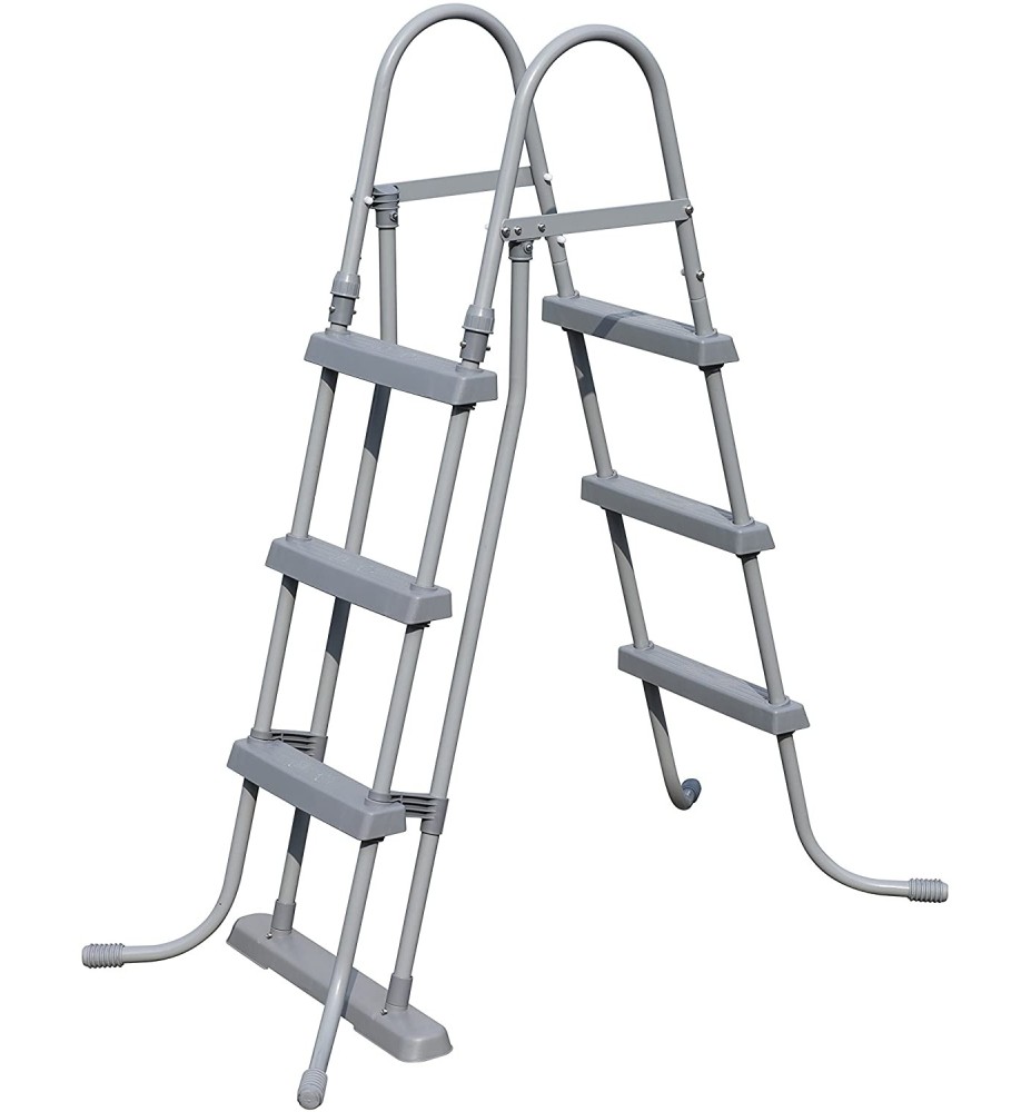 Bestway 58330 -  Escalera Para Piscinas De 107 Cm Sin Plataforma