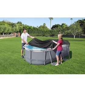 Bestway 58424 -  Cubierta Invierno Para Piscina Desmontable Ovalada 300x200cm