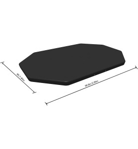 Bestway 58424 -  Cubierta Invierno Para Piscina Desmontable Ovalada 300x200cm