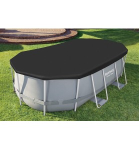 Bestway 58425 -  Cubierta Invierno Para Piscina Desmontable 427x250 Cm Ovalada