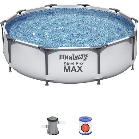 Bestway 56408 -  Piscina Desmontable Tubular 305x76cm Con Depuradora