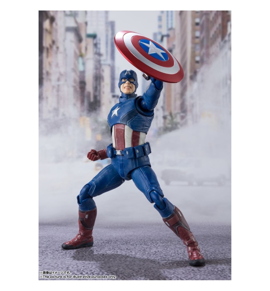 Figura Tamashi Nations Marvel Avengers Capitan America Edition Assemble 15 Cm Sh Figuarts