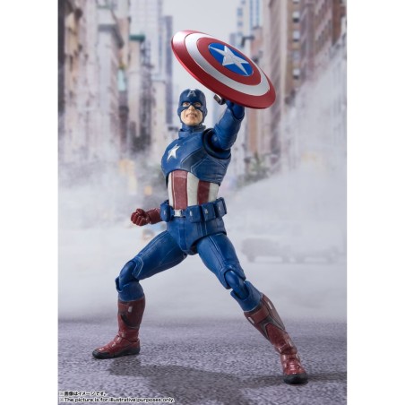 Figura Tamashi Nations Marvel Avengers Capitan America Edition Assemble 15 Cm Sh Figuarts