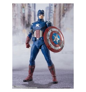 Figura Tamashi Nations Marvel Avengers Capitan America Edition Assemble 15 Cm Sh Figuarts