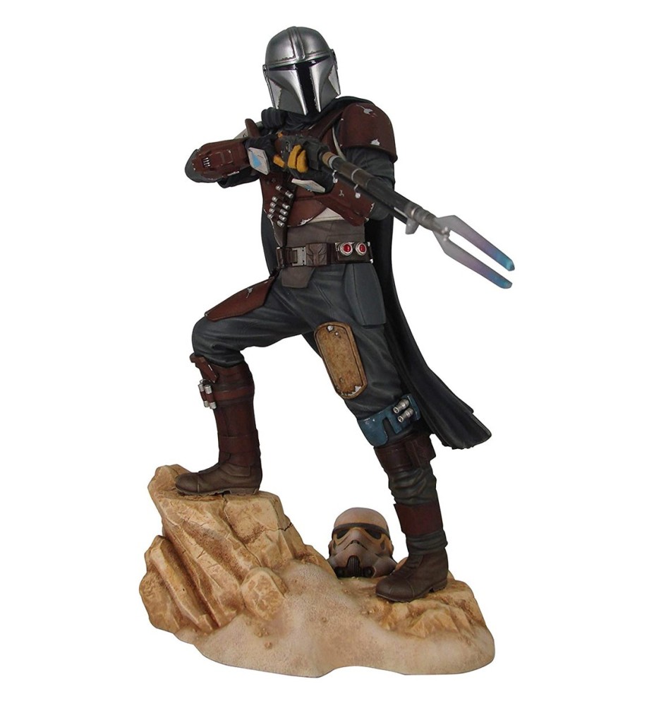 Figura Diamond Collection Star Wars The Mandalorian El Mandaloriano Resina 1 - 7 Escala Premier Collection Limitada 3000 Unidade