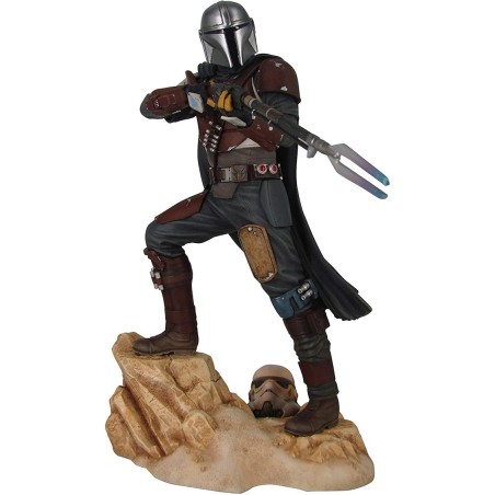 Figura Diamond Collection Star Wars The Mandalorian El Mandaloriano Resina 1 - 7 Escala Premier Collection Limitada 3000 Unidade