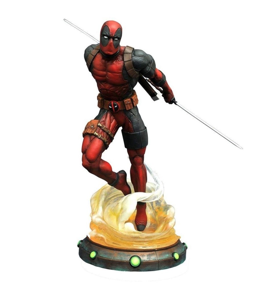 Figura Diamond Collection Gallery Marvel Deadpool Base Efecto Pvc